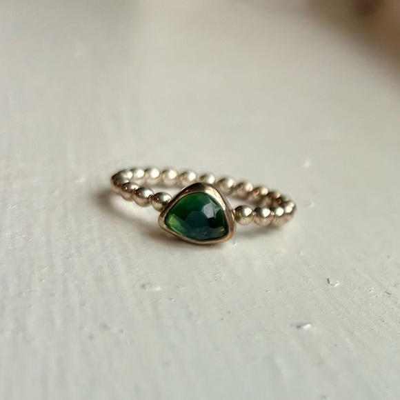 Salty Boat Studios Sea glass sterling silver ring - Picture 4 of 6